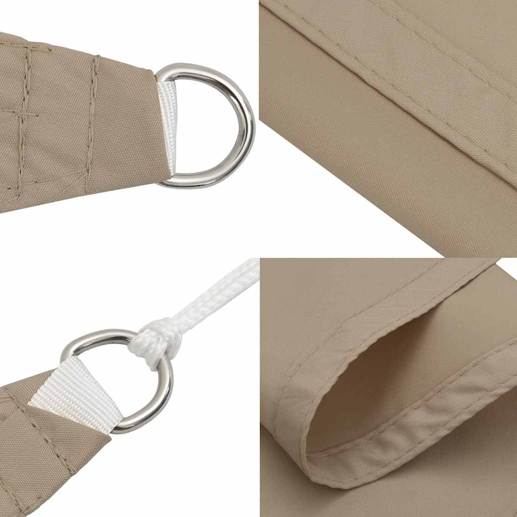 Sunshade Sail Oxford Fabric Rectangular 3x6 m Taupe