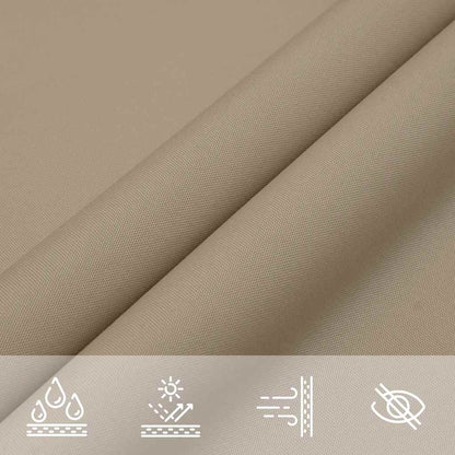 Sunshade Sail Oxford Fabric Rectangular 3x6 m Taupe