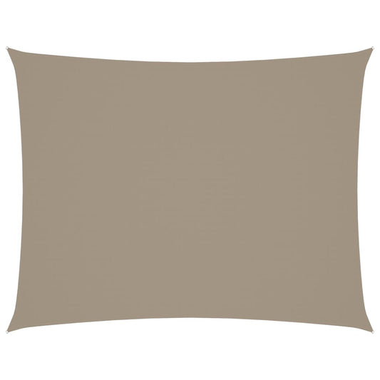 Sunshade Sail Oxford Fabric Rectangular 4x5 m Taupe