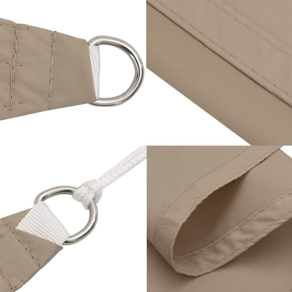 Sunshade Sail Oxford Fabric Rectangular 4x6 m Taupe