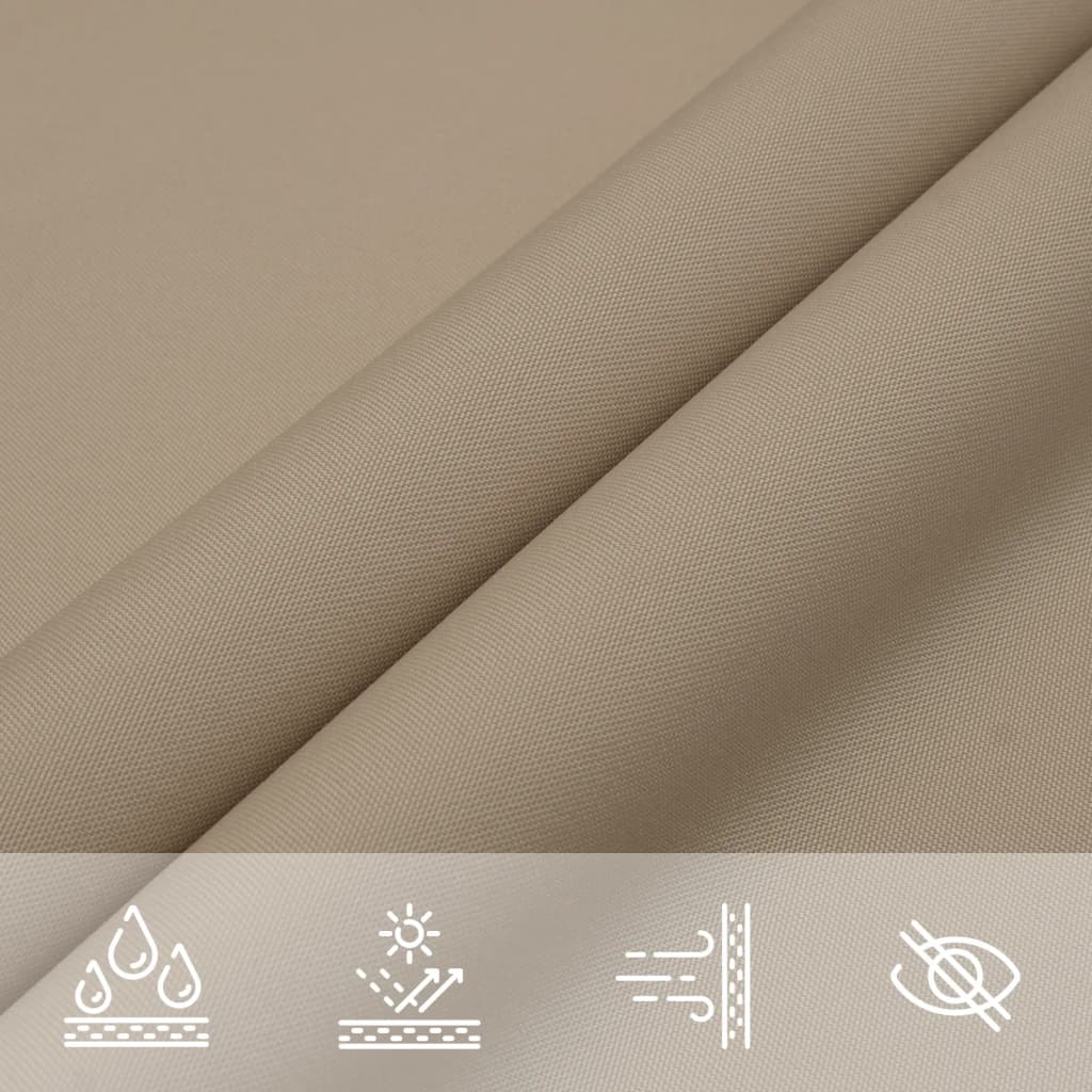 Sunshade Sail Oxford Fabric Rectangular 4x7 m Taupe