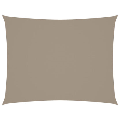Sunshade Sail Oxford Fabric Rectangular 6x8 m Taupe