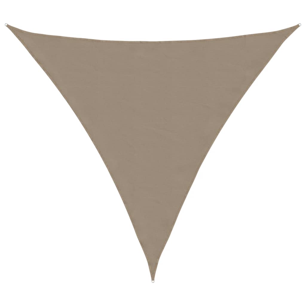 Sunshade Sail Oxford Fabric Triangular 3.6x3.6x3.6 m Taupe