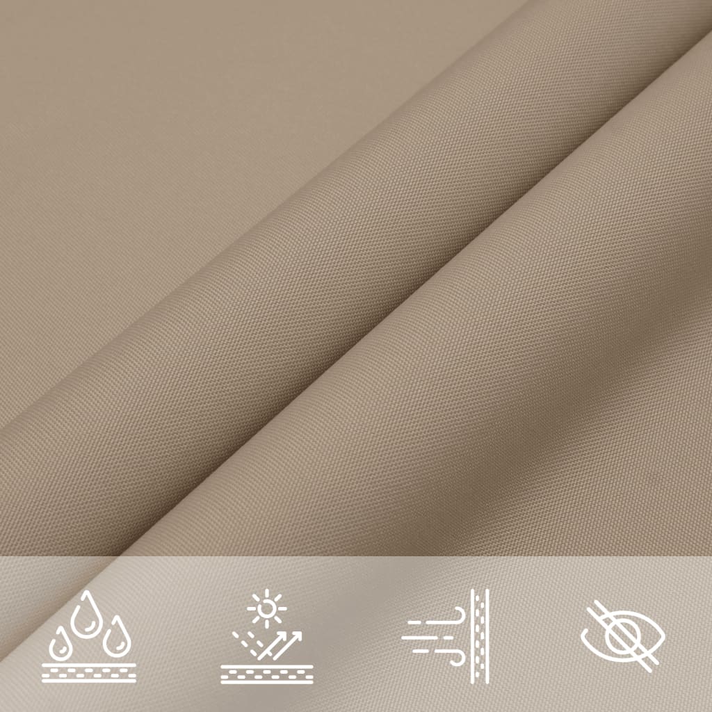 Sunshade Sail Oxford Fabric Triangular 3.6x3.6x3.6 m Taupe