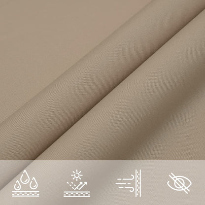 Sunshade Sail Oxford Fabric Triangular 3x4x4 m Taupe