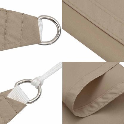 Sunshade Sail Oxford Fabric Triangular 3.5x3.5x4.9 m Taupe