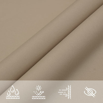 Sunshade Sail Oxford Fabric Triangular 4x5x6.4 m Taupe