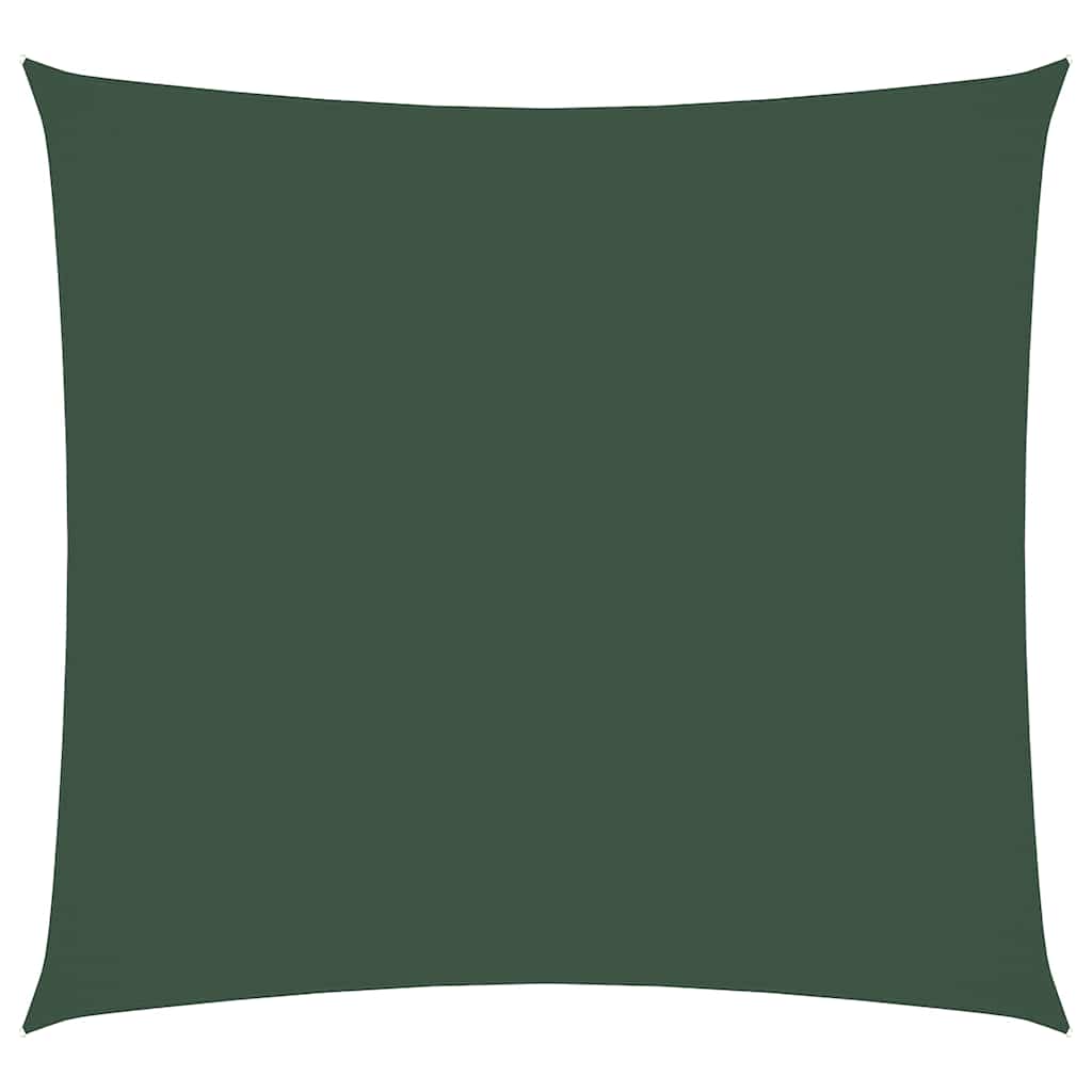 135472 vidaXL Sunshade Sail Oxford Fabric Square 6x6 m Dark Green