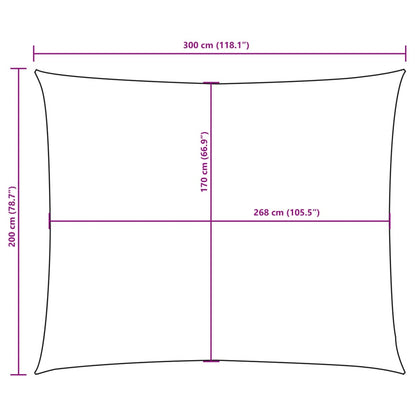 Sunshade Sail Oxford Fabric Rectangular 2x3 m Dark Green