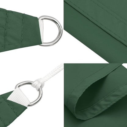 Sunshade Sail Oxford Fabric Rectangular 6x8 m Dark Green