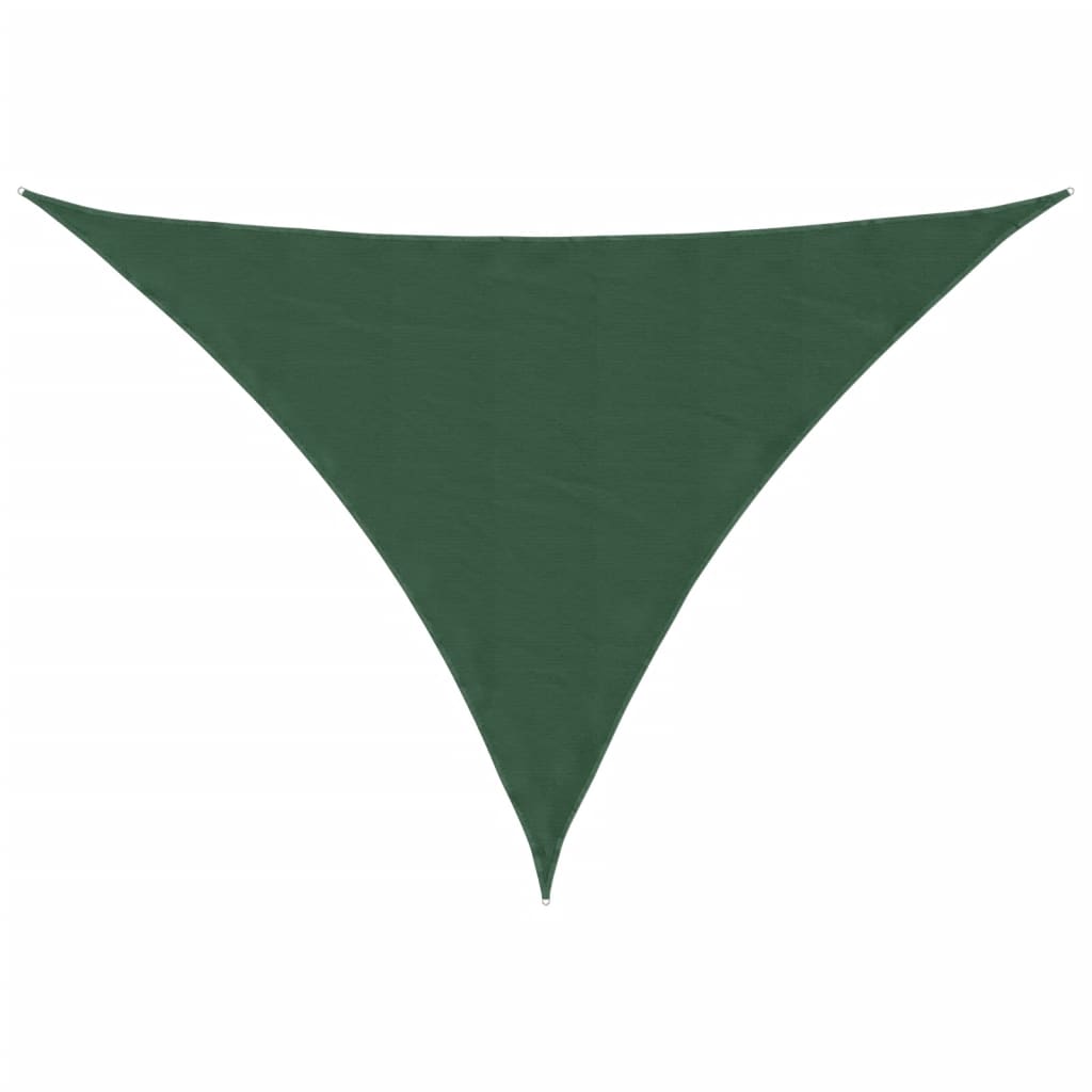 Sunshade Sail Oxford Fabric Triangular 3.5x3.5x4.9 m Dark Green