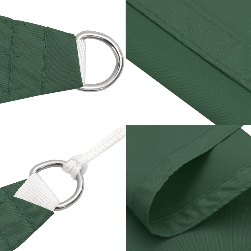 Sunshade Sail Oxford Fabric Triangular 3.5x3.5x4.9 m Dark Green