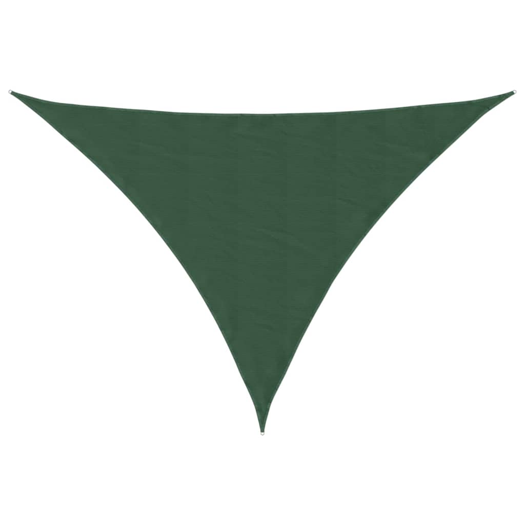 Sunshade Sail Oxford Fabric Triangular 4x5x5 m Dark Green