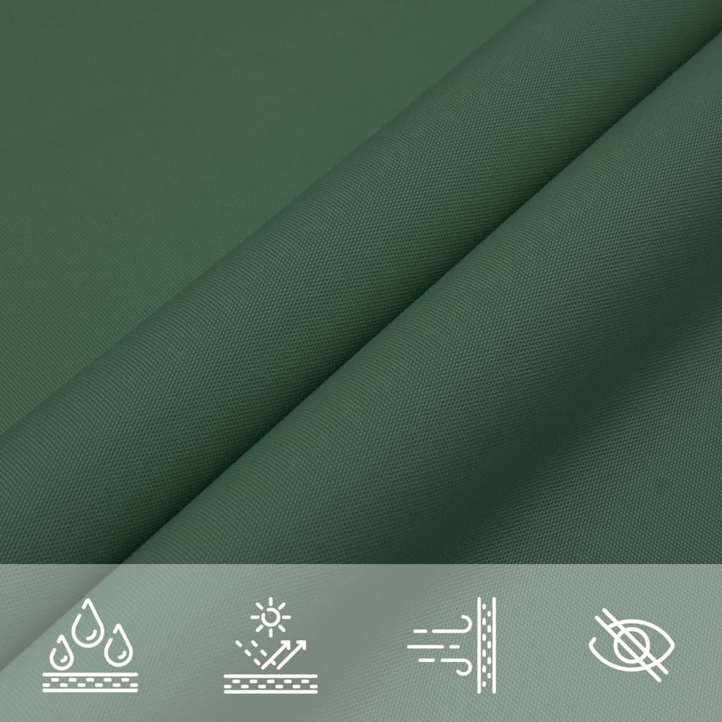 Sunshade Sail Oxford Fabric Triangular 5x5x5 m Dark Green