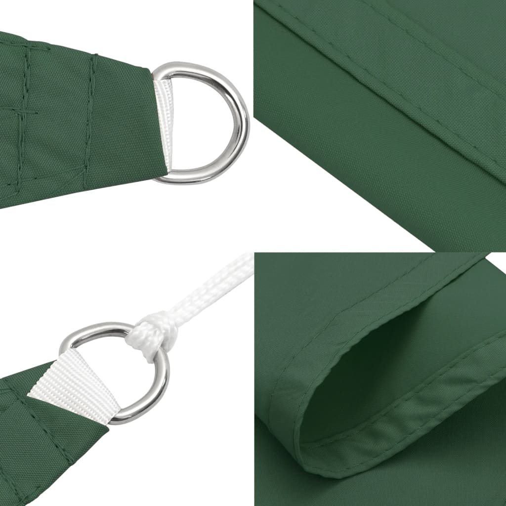 Sunshade Sail Oxford Fabric Triangular 5x6x6 m Dark Green
