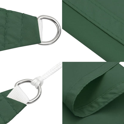 Sunshade Sail Oxford Fabric Triangular 5x6x6 m Dark Green