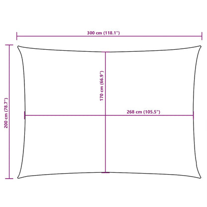 Sunshade Sail Oxford Fabric Rectangular 2x3 m Blue