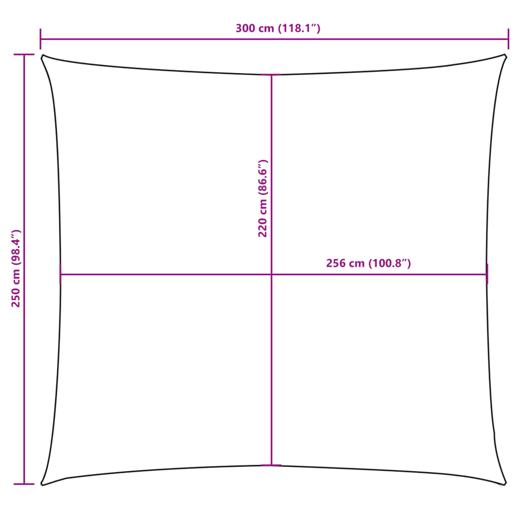 Sunshade Sail Oxford Fabric Rectangular 2.5x3 m Blue