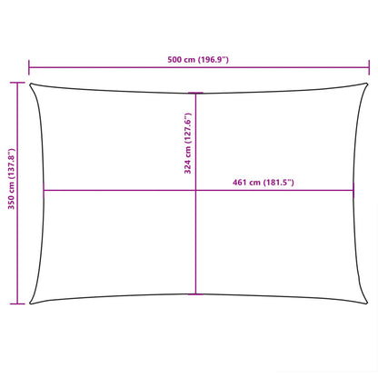 Sunshade Sail Oxford Fabric Rectangular 3.5x5 m Blue
