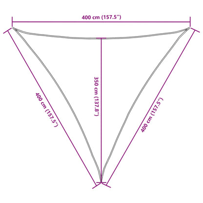 Sunshade Sail Oxford Fabric Triangular 4x4x4 m Blue