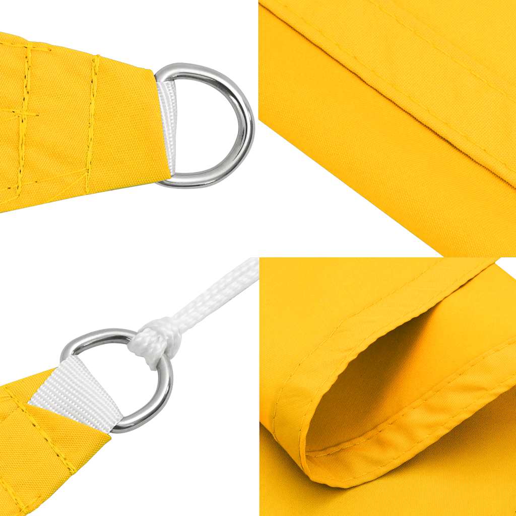 Sunshade Sail Oxford Fabric Square 4x4 m Yellow