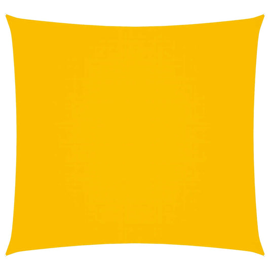 Sunshade Sail Oxford Fabric Square 6x6 m Yellow