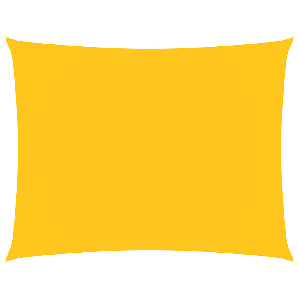 Sunshade Sail Oxford Fabric Rectangular 4x6 m Yellow
