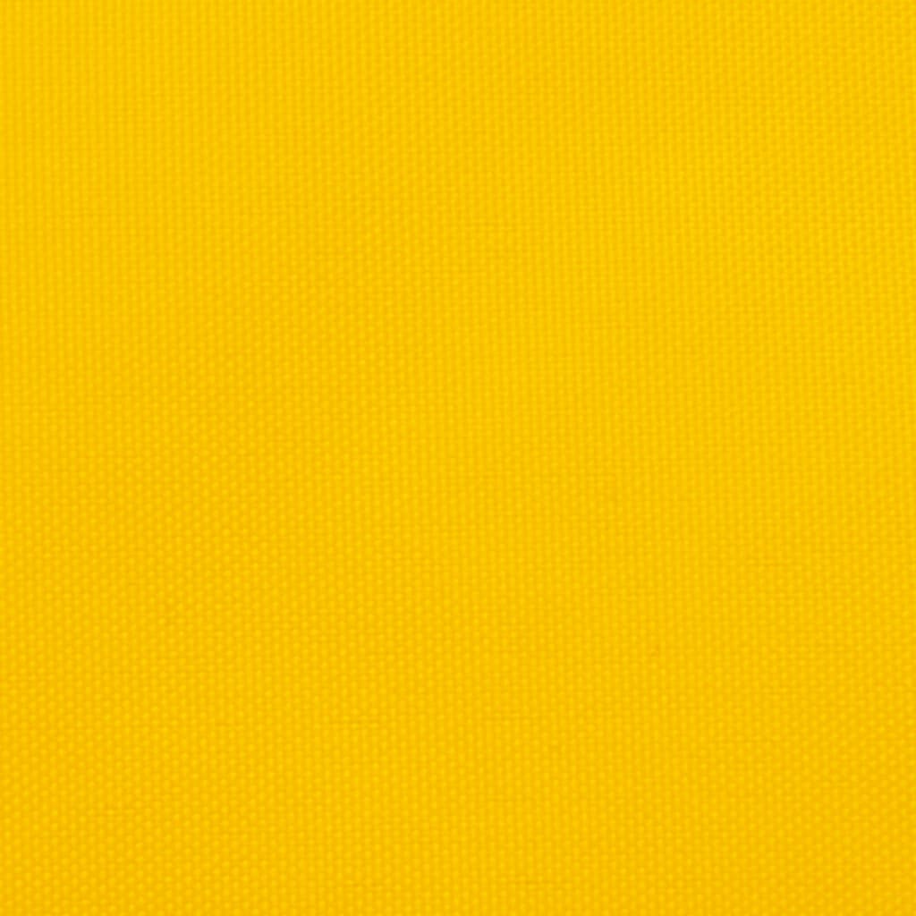 Sunshade Sail Oxford Fabric Triangular 2.5x2.5x3.5 m Yellow