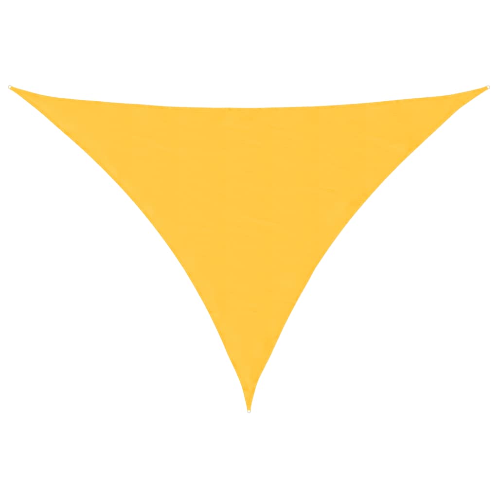 Sunshade Sail Oxford Fabric Triangular 3x3x4.24 m Yellow
