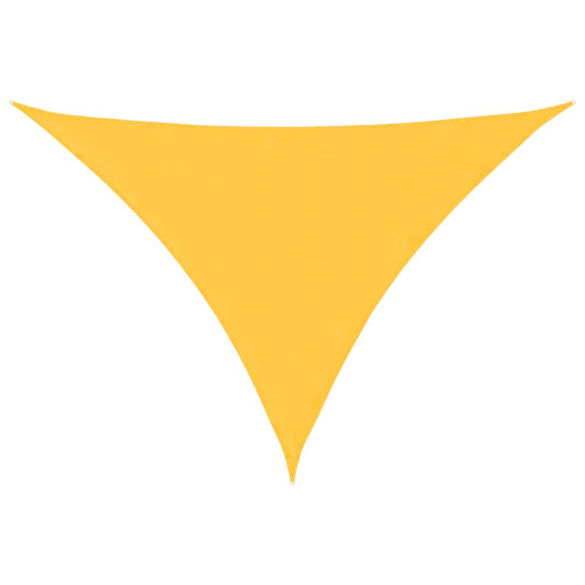 Sunshade Sail Oxford Fabric Triangular 3x3x4.24 m Yellow