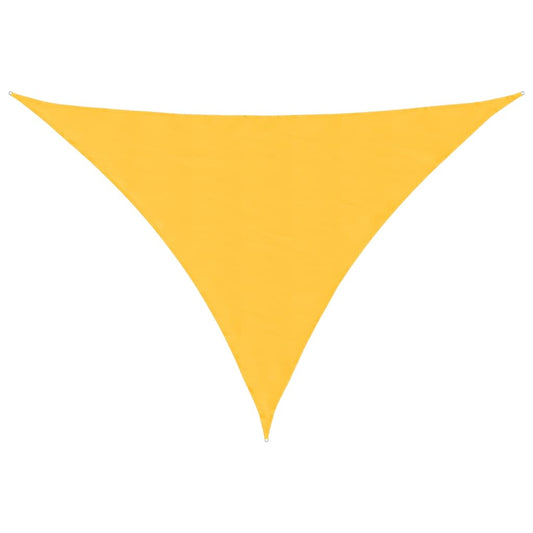 Sunshade Sail Oxford Fabric Triangular 3.5x3.5x4.9 m Yellow