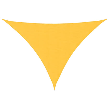 Sunshade Sail Oxford Fabric Triangular 4x5x5 m Yellow
