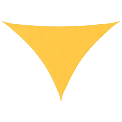 Sunshade Sail Oxford Fabric Triangular 5x6x6 m Yellow