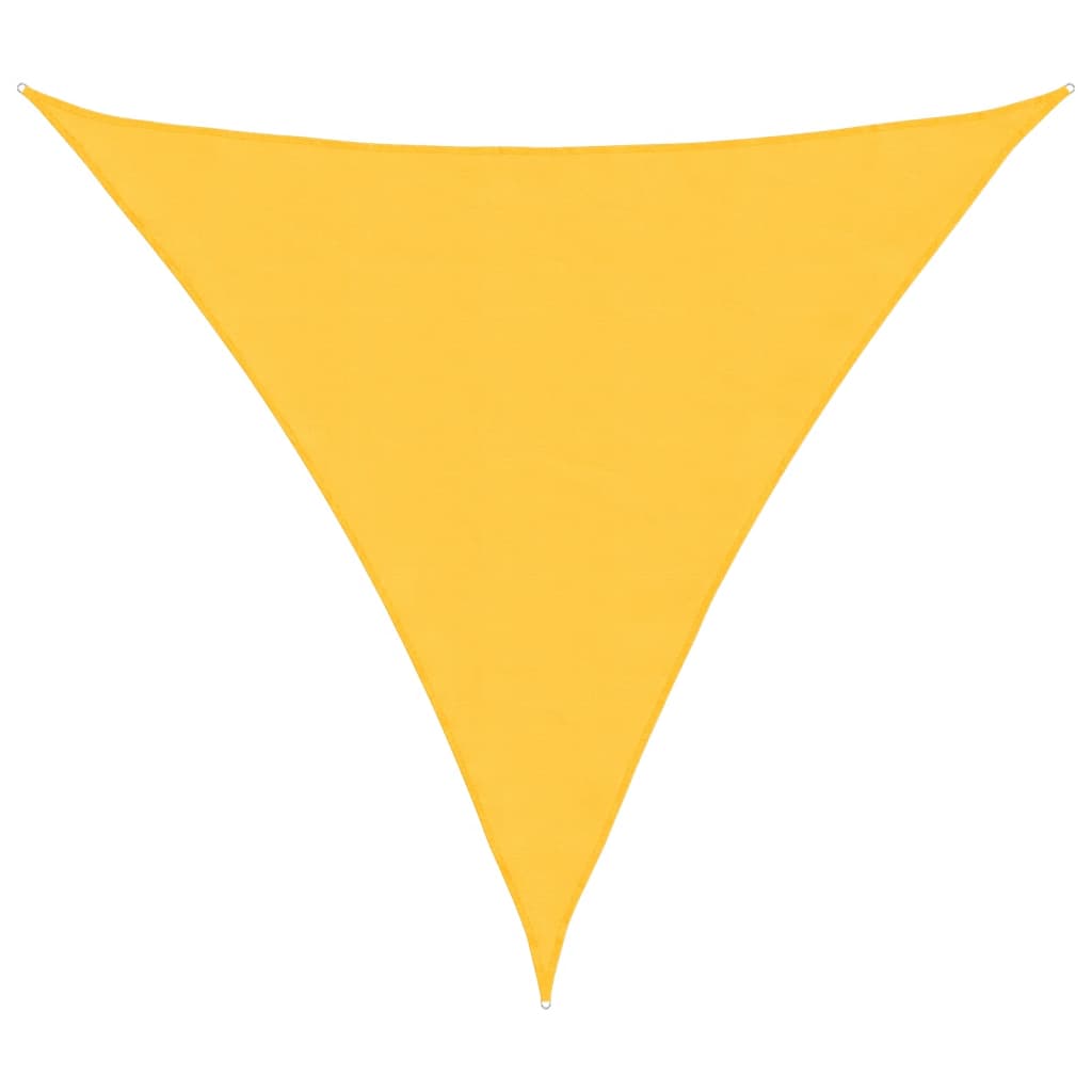Sunshade Sail Oxford Fabric Triangular 6x6x6 m Yellow