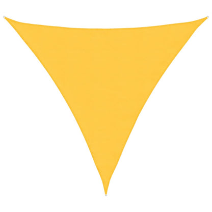 Sunshade Sail Oxford Fabric Triangular 6x6x6 m Yellow