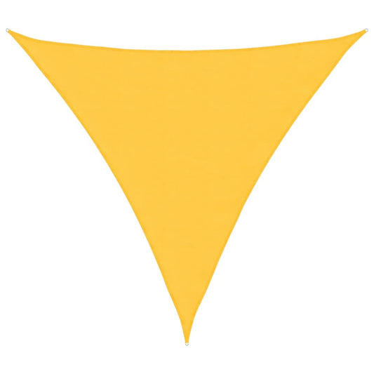 Sunshade Sail Oxford Fabric Triangular 6x6x6 m Yellow