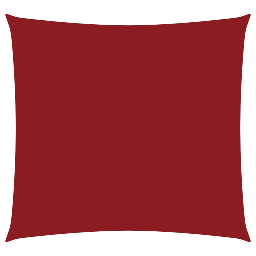 Sunshade Sail Oxford Fabric Square 3.6x3.6 m Red