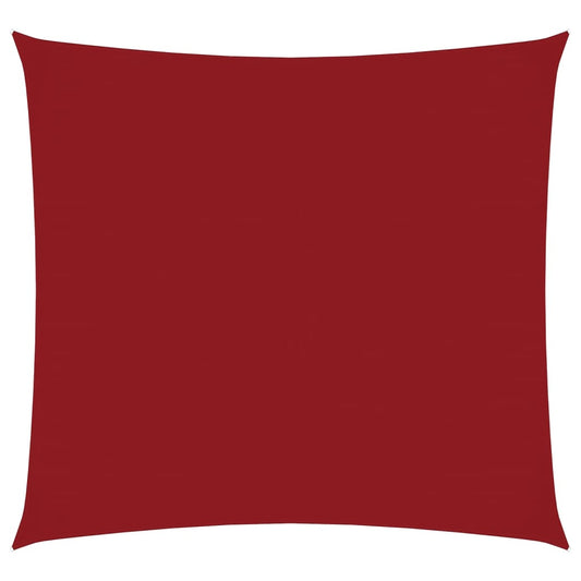 Sunshade Sail Oxford Fabric Square 4x4 m Red