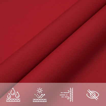 Sunshade Sail Oxford Fabric Square 4x4 m Red