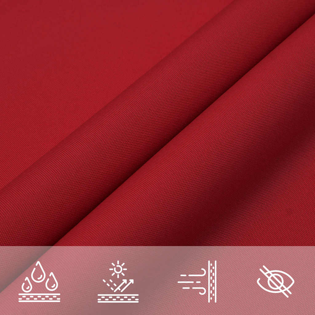 135635 vidaXL Sunshade Sail Oxford Fabric Square 4,5x4,5 m Red