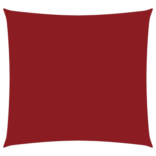 Sunshade Sail Oxford Fabric Square 5x5 m Red