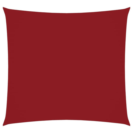 Sunshade Sail Oxford Fabric Square 6x6 m Red