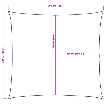 Sunshade Sail Oxford Fabric Rectangular 2.5x3 m Red