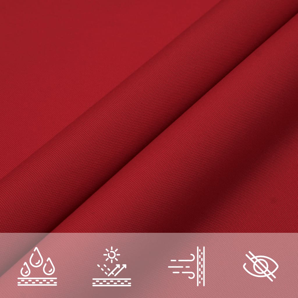 Sunshade Sail Oxford Fabric Rectangular 3x4 m Red