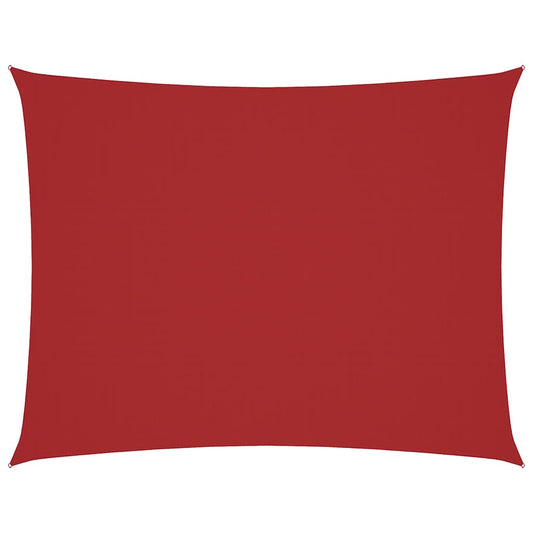 Sunshade Sail Oxford Fabric Rectangular 4x6 m Red