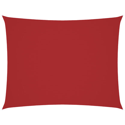 Sunshade Sail Oxford Fabric Rectangular 4x6 m Red
