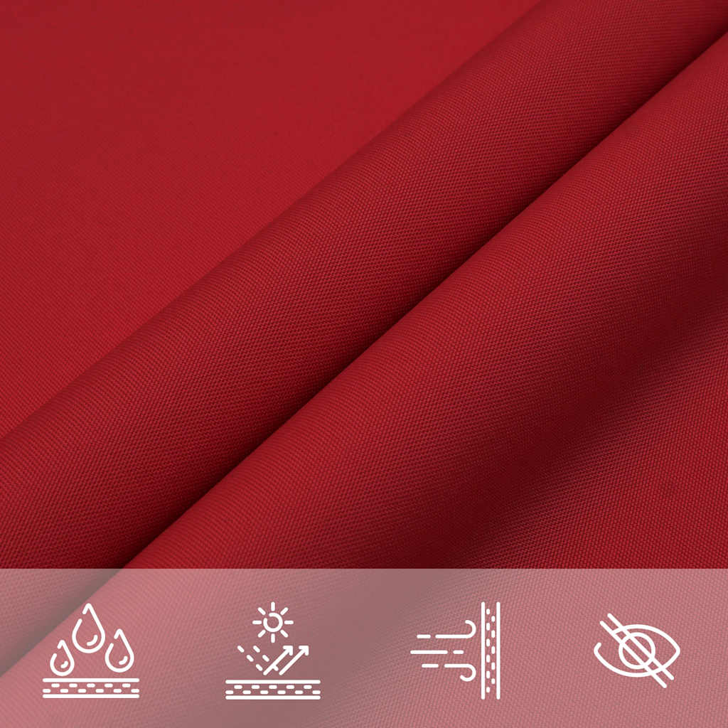 Sunshade Sail Oxford Fabric Rectangular 4x6 m Red