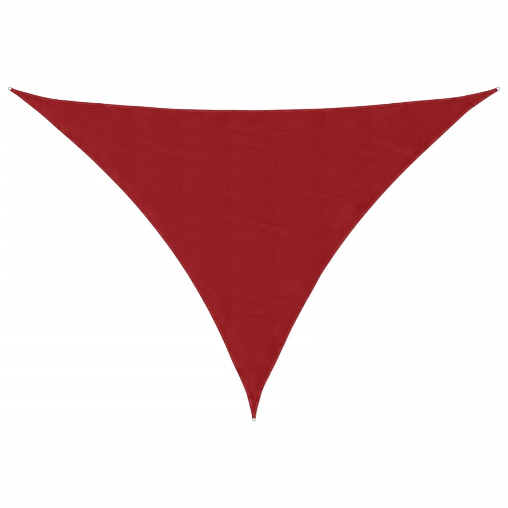 Sunshade Sail Oxford Fabric Triangular 3x4x4 m Red