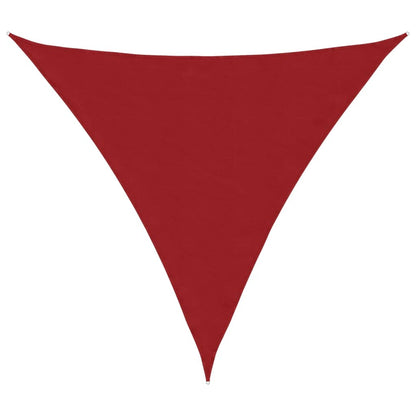 Sunshade Sail Oxford Fabric Triangular 4x4x4 m Red