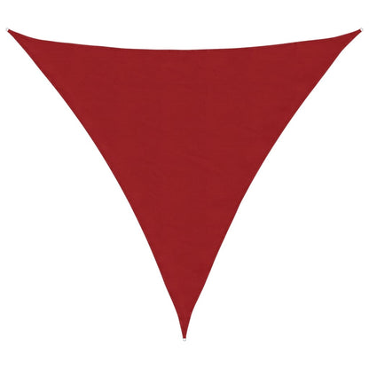 Sunshade Sail Oxford Fabric Triangular 4.5x4.5x4.5 m Red